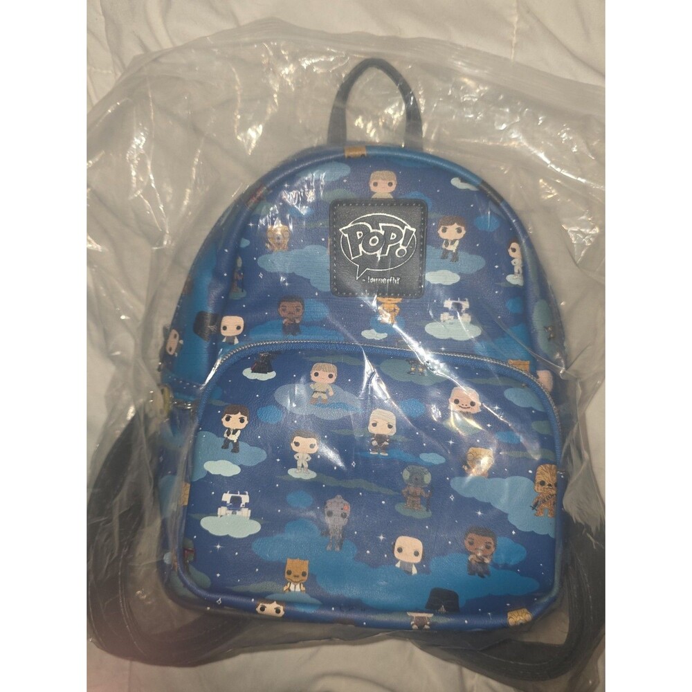 Funko pop loungefly Disney star wars chibi character print mini backpack bookbag